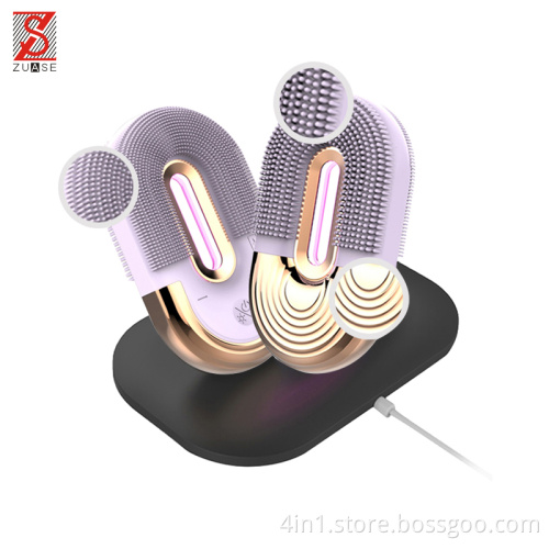 Waterproof mini facial cleansing brush hair removal